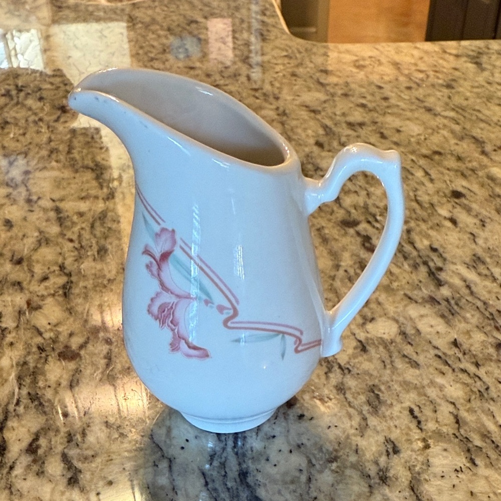 Vintage Homer Laughlin Floral Creamer/Pitcher with Floral Design